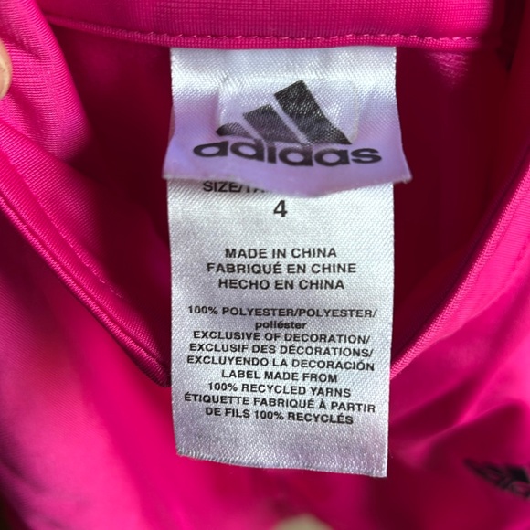 Adidas Fuchsia Tracksuit with Black Accents - Picture 2 of 9